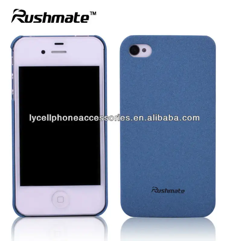 azul mate de arenas movedizas duro del teléfono móvil de la cubierta de nuevo caso para apple iphone4g 4s