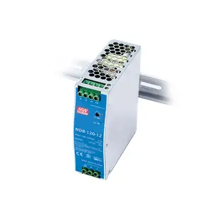 Fonte de alimentação média bem NDR-120-12 120w 12v din rail, fonte de alimentação 120w 12v fase única