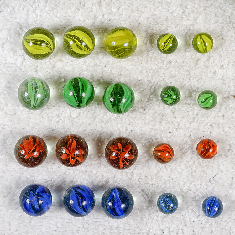 Стеклянные Мраморные Шарики с 8 лепестками для окраски ВАЗ