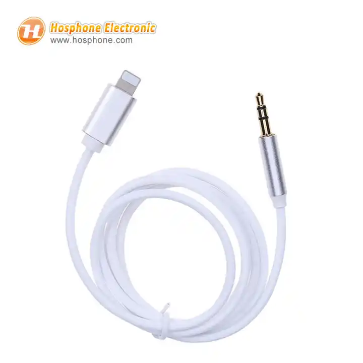 Source Cable auxiliar de Audio estéreo para iPhone 3,5 X, conector AUX de  7/8mm, para auriculares, altavoz estéreo para coche on m.alibaba.com