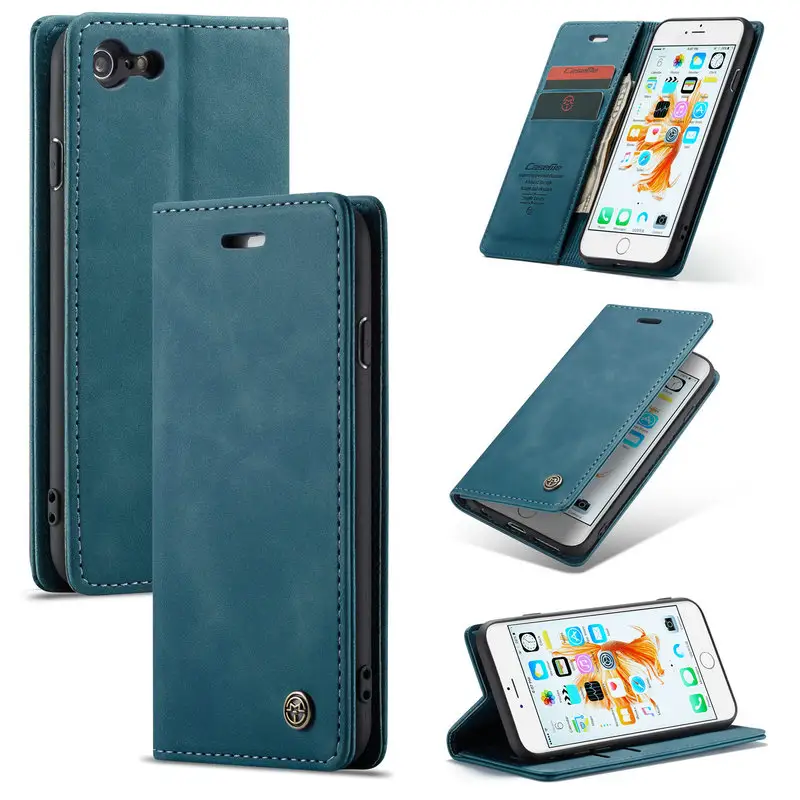 CaseMe NEW Leather Flip Case For Apple Iphone 6 Case Wallet Card Slot Phone Cover For iphone 6 Case with high quality