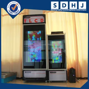 Réfrigérateur transparent de congélateur de porte en verre d'affichage/TLCD pour la porte en verre de refroidisseur de supermarché