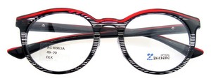 2015 monturas ópticas moda diseño con <span class=keywords><strong>krosno</strong></span> cristal con negro y rojo color de la forma redonda con resorte de la bisagra CE FDA - Product Image 2