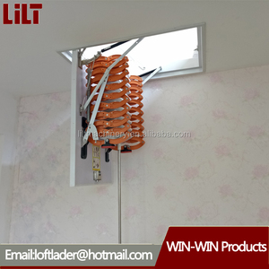 Retráctil de metal telescópica loft <span class=keywords><strong>escalera</strong></span> plegable, plegable <span class=keywords><strong>escalera</strong></span> del desván - Product Image 2