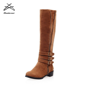 Made in China scarpe da <span class=keywords><strong>donna</strong></span> <span class=keywords><strong>eleganti</strong></span> all'ingrosso fibbia nuovi modelli stivali <span class=keywords><strong>donna</strong></span> - Product Image 3