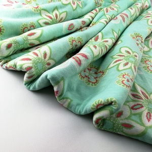 Impreso flores cyan spandex poliéster tejido olefina - Product Image 5