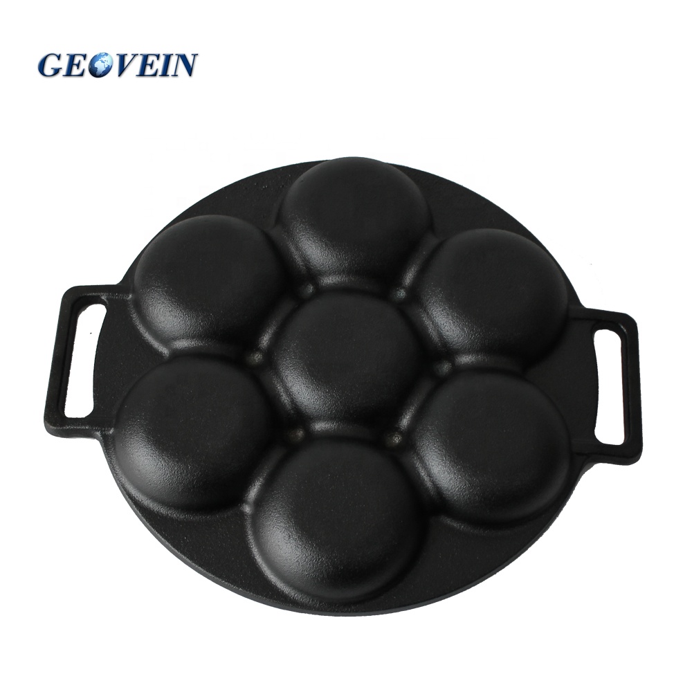 Padella Ghisa Per Pancake 19cm - Doppia Lato Antiaderente Per Uova E Frittate