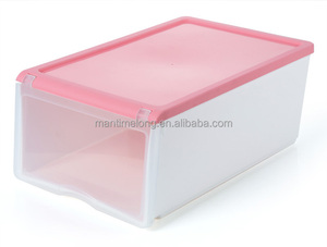 Boîte de rangement transparente en plastique coloré pour chaussures, type coquille, tiroir, <span class=keywords><strong>conteneur</strong></span> pour chaussures et bottes, boîte de finition <span class=keywords><strong>mtl</strong></span> - Product Image 3