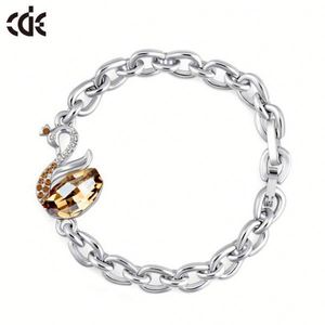 En acier inoxydable bijoux <span class=keywords><strong>cristal</strong></span> Swan Bracelet fermoir, Mode or Bracelet <span class=keywords><strong>2015</strong></span> - Product Image 4