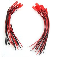 Conector macho y hembra BEC JST de 2 pines con cable de silicona de 22AWG para batería Lipo