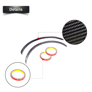 JDM Racing Culture-guardabarros Universal de fibra de carbono para <span class=keywords><strong>coche</strong></span>, <span class=keywords><strong>Protector</strong></span> de arco para cejas, tira de labios, 2 uds. - Product Image 2