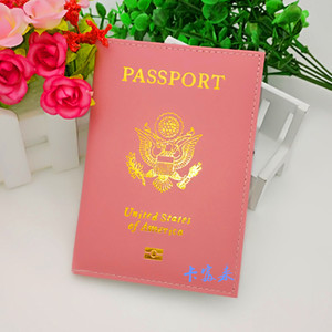 Travel Cute USA <strong>Passport</strong> Cover Women <strong>Pink</strong> USA <strong>Passport</strong> <strong>Holder</strong> - Product Image 1