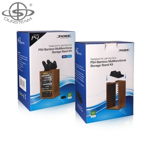 Support de rangement multifonction en bambou pour <span class=keywords><strong>CD</strong></span>, tour, étagère, kit pour <span class=keywords><strong>PS4</strong></span> - Product Image 3