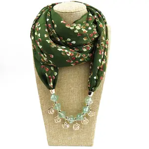 Colorful wholesale pendant scarf muslim scarves