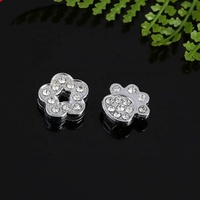 Breloques personnalisées 10MM pour bijoux numérotés, à faire soi-même, avec graphiques incrustés de strass, motifs fleurs, neige, lettres diamant