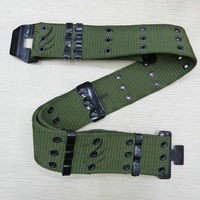 Ceinture d'uniforme en toile verte personnalisée de style Nylon