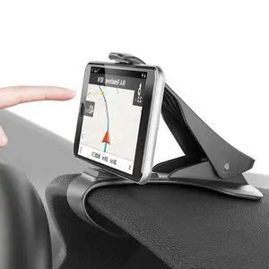 Car Phone Holder No-Sight-Blocking Clip-on Dashboard Car Holder Quick-Release Car Cell Phone Holder For Mobile Phone