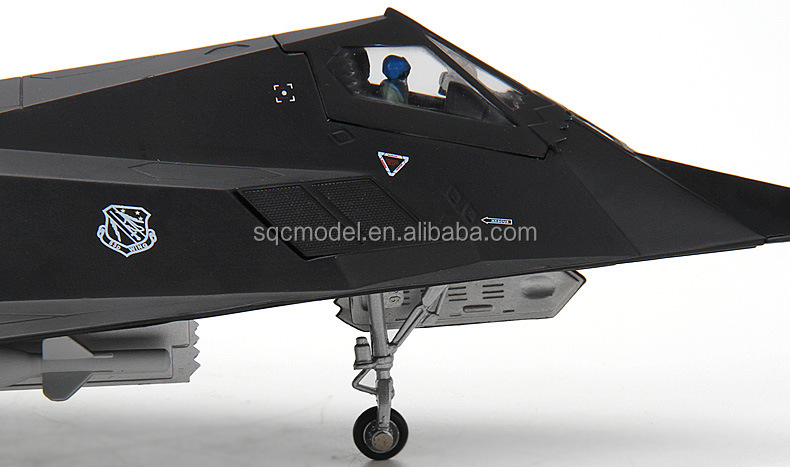 1:48 F-117 Stealth Fighter Model - Die Cast Airplane Toy