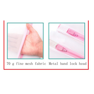 Sujetador de lavandería transparente de viaje personalizado directo de fábrica, <span class=keywords><strong>bolsa</strong></span> de lavado de malla <span class=keywords><strong>para</strong></span> lencería, <span class=keywords><strong>bolsa</strong></span> de lavado de tela plegable 40010504 - Product Image 2