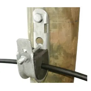 J hook suspension clamp for ADSS