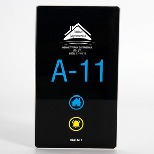 Ikon khusus kata desain kontak kering Check-in bel pintu kamar Hotel Panel luar ruangan - Product Image 1