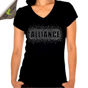Que <span class=keywords><strong>vale</strong></span> la pena transferencia carta v- cuello camisetas de alta calidad - Product Image 1