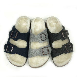 <span class=keywords><strong>Sandali</strong></span> pantofole da donna per interni di alta qualità in stile Birken <span class=keywords><strong>con</strong></span> comodo sottopiede in <span class=keywords><strong>sughero</strong></span> - Product Image 1