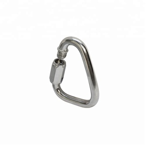 Acero inoxidable cuadrado <span class=keywords><strong>pequeño</strong></span> enlace rápido mosquetón - Product Image 1