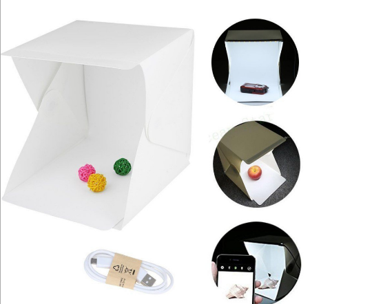 Customizable Portable Mini LED Folding Product Photography Light Box Light Box Photography