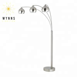 Modern 3-Arm LED <strong>Floor</strong> <strong>Lamp</strong> <strong>for</strong> Living Room Bedroom Sofa Side Night Light Decor <strong>Large</strong> E27 E26 Base with Steel Body Metal <strong>Shade</strong> - Product Image 1