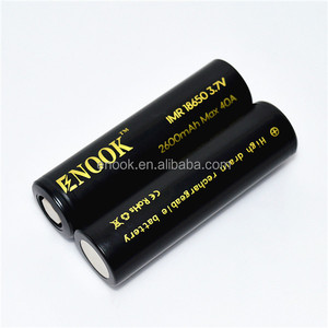 Высокая утечка Enook 18650 2600 мАч 40A <span class=keywords><strong>3</strong></span>.7 В аккумуляторная батарея li-mn ионный аккумулятор для жидкостью - Product Image 2