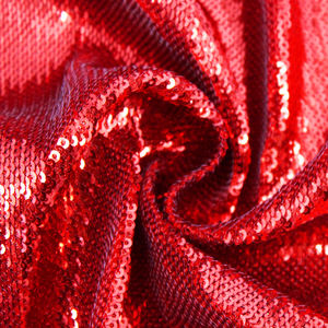 الرائعة نوبل الأحمر الأسماك مقياس حورية البحر الترتر نسيج محبوك واضحة الترتر النسيج بواسطة the يارد - Product Image 1