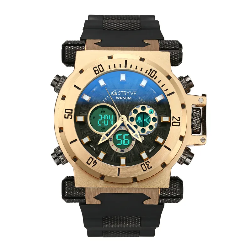 S8015 Men Luxury Brand Digital Men's Watches STRYVE 5ATM Waterproof Casual Sport Watch Wrist Clock Relogio Masculino