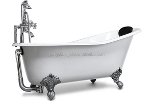 <span class=keywords><strong>Bañera</strong></span> <span class=keywords><strong>de</strong></span> hidromasaje redonda <span class=keywords><strong>de</strong></span> <span class=keywords><strong>hierro</strong></span> <span class=keywords><strong>fundido</strong></span>, clawfoot clásico <span class=keywords><strong>de</strong></span> segunda mano, estilo europeo, con pie <span class=keywords><strong>de</strong></span> garra - Product Image 5