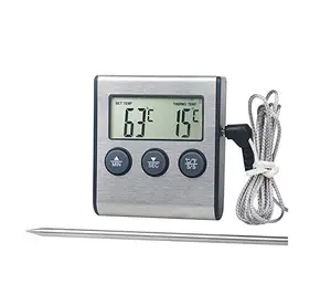 Dapur Digital Termometer Rumah Tangga Memasak Oven Timer Termometer dengan Probe Eksternal