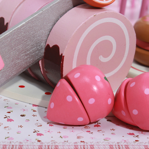 Birthday <strong>Wooden</strong> <strong>Cake</strong> Pretend <strong>Toy</strong>/kids Kitchen Set <strong>Toy</strong> Pretend Play - Product Image 6