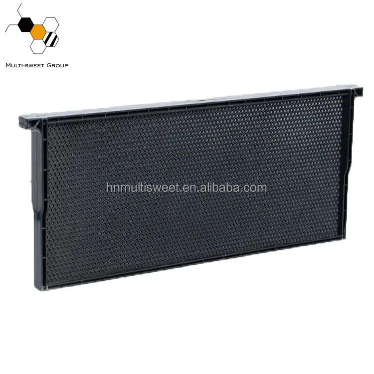 New design UNIBODY plastic beehive frame with foundation