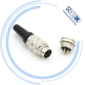 M16 Connector Amphenol C091 M16 Din 14 Pin Cable Connector Binder 581 Series