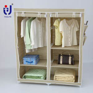 Al por mayor 2 puerta portátil montar armario tela - Product Image 1