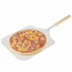 Pala grande de aluminio de alta calidad para pelar Pizza, pala cuadrada con mango de madera de 12 14 16 pulgadas para horno de Pizza, juego de equipo para hornear - Product Image 3