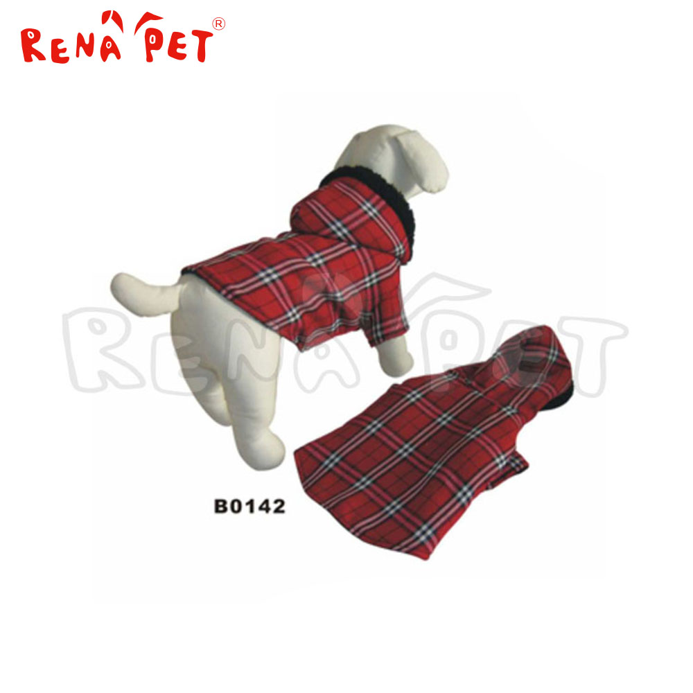 Оптовая продажа; высокое качество; красная одежда для собак с шляпа с подогревом собаки куртка Собака Куртка