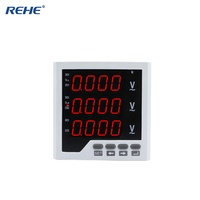 Voltmeter Tegangan Layar LED 3 Fasa 3 Baris dengan AC600V