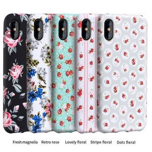 Lujo Rose flor floral pintado TPU teléfono caso para <span class=keywords><strong>el</strong></span> iPhone 8 7 más impresión TPU contraportada para <span class=keywords><strong>el</strong></span> iPhone X accesorio - Product Image 2