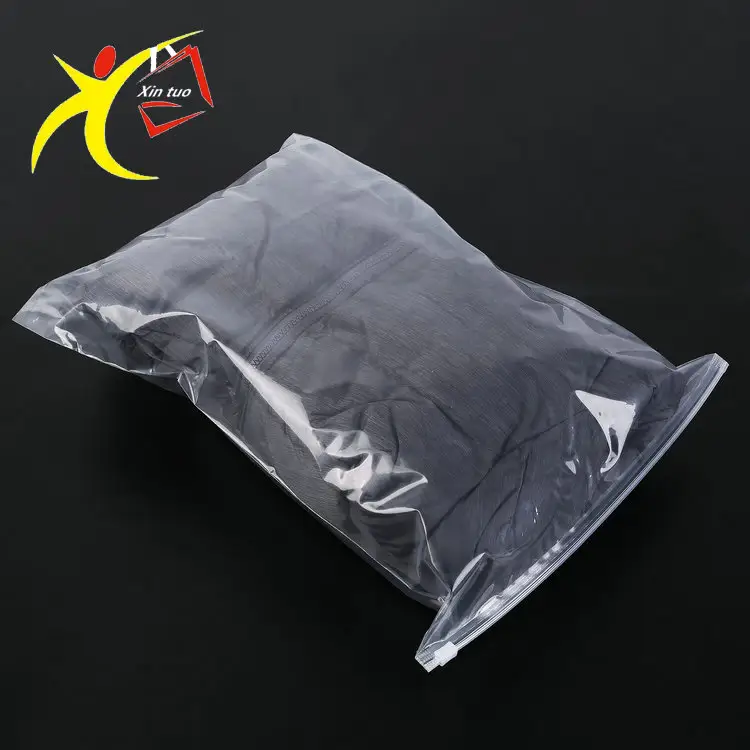 Transparent plastic new product wholesale printing zipper poly bag