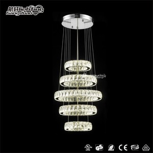 Colgando ronda Moderno araña de cristal k9 luz de techo de iluminación - Product Image 1