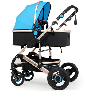 Carro de bebé rosa aluminio tubo con cochecitos de bebé cesta/cómoda de grandes compras para el bebé - Product Image 3