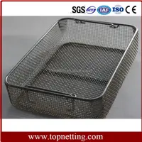 Stainless Steel Crimped Wire Mesh Trays And Baskets