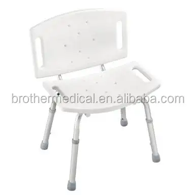 Cadeira leve de alumínio para chuveiro, cadeira para idosos