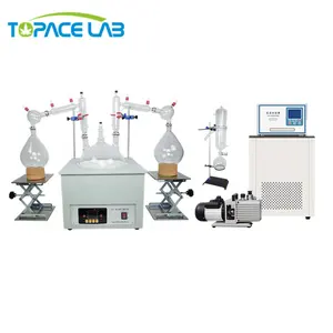 Topacelab Extracteur 10L de haute qualité Système de distillation à court trajet avec refroidisseur et pompe à vide pour l'extraction