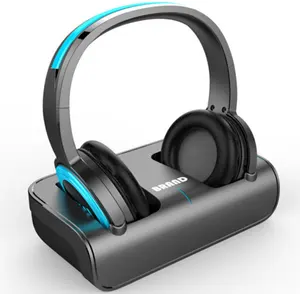Fones de ouvido sem fio para tv yh770, headset 2.4g, dispositivo de aparelho auditivo para idosos e difícil de suporte óptico, 3.5mm, saída rca